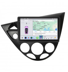 Штатная магнитола Lesko для Ford Focus I (North America) 1999-2004 экран 9" 4/64 QLED CarPlay 4G Wi-Fi GPS 360 Prime