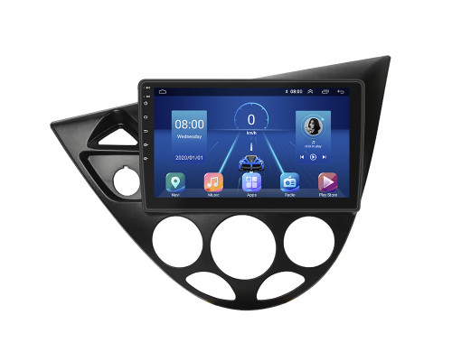 Штатная магнитола Lesko для Ford Focus I (North America) 1999-2004 экран 9" 6/128Gb 4G Wi-Fi GPS Top