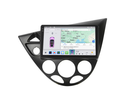 Штатная магнитола Lesko для Ford Focus I 1998-2001 экран 9" 4/64 QLED CarPlay 4G Wi-Fi GPS 360 Prime