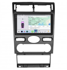 Штатная магнитола Lesko для Ford Mondeo III 2000-2003 экран 9" 4/64 QLED CarPlay 4G Wi-Fi GPS 360 Prime