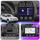 Штатная магнитола Lesko для Jeep Compass I Рестайлинг 2 2013-2016 экран 10" 4/32Gb 4G Wi-Fi GPS Top