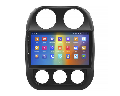 Штатная магнитола Lesko для Jeep Compass I Рестайлинг 2010-2013 экран 10" 2/32Gb CarPlay 4G Wi-Fi GPS Prime