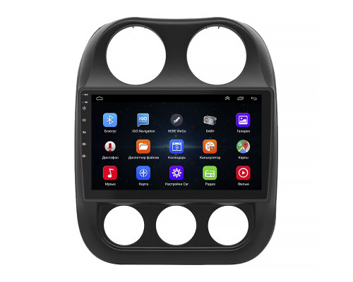 Штатная магнитола Lesko для Jeep Liberty (Patriot)  2006-2016 экран 10" 1/16Gb Wi-Fi GPS Base