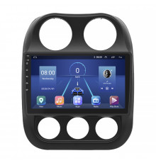 Штатная магнитола Lesko для Jeep Liberty (Patriot)  2006-2016 экран 10" 4/32Gb 4G Wi-Fi GPS Top