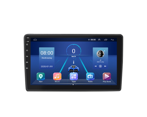 Штатная магнитола Lesko для Kia Cerato I ver 2 2004-2008 экран 9" 4/32Gb 4G Wi-Fi GPS Top