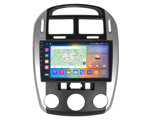 Штатная магнитола Lesko для Kia Cerato I Рестайлинг 2006-2009 экран 9" 2/32Gb CarPlay 4G Wi-Fi GPS Prime