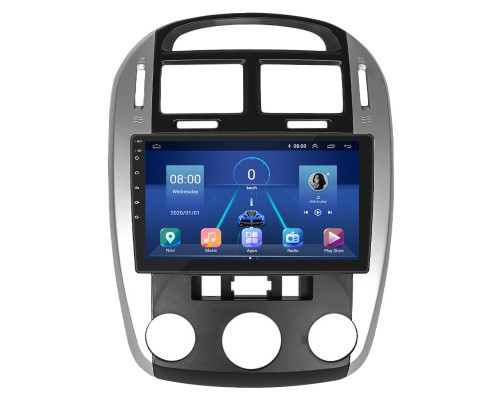 Штатная магнитола Lesko для Kia Cerato I Рестайлинг 2006-2009 экран 9" 4/64Gb 4G Wi-Fi GPS Top