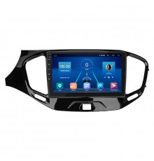 Штатная магнитола Lesko для LADA (ВАЗ) Vesta I 2015-н.в. экран 9" 6/128Gb 4G Wi-Fi GPS Top