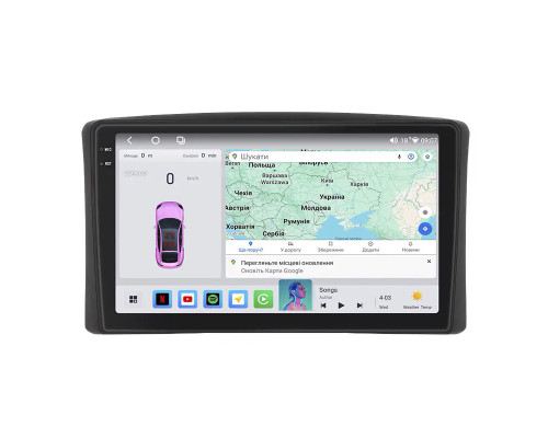 Штатная магнитола Lesko для Lexus LX II 1998-2002 экран 9" 4/64 QLED CarPlay 4G Wi-Fi GPS 360 Prime