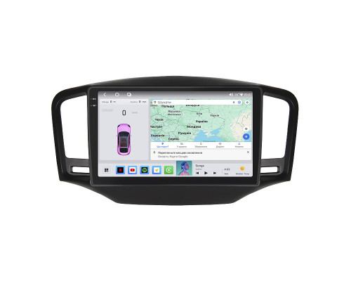 Штатная магнитола Lesko для MG 350  2010-2015 экран 9" 4/64 QLED CarPlay 4G Wi-Fi GPS 360 Prime