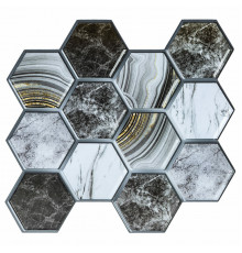 Декоративная ПВХ плитка на самоклейке 275х285х4мм Соты, цена за 1 шт. (СПП-500) SW-00000524