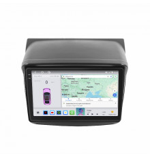 Штатная магнитола Lesko для Mitsubishi L200 IV Рестайлинг 2013-2015 экран 9" 4/64 QLED CarPlay 4G Wi-Fi GPS 360 Prime