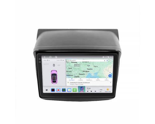 Штатная магнитола Lesko для Mitsubishi Pajero Sport II Рестайлинг 2013-2016 экран 9" 4/64 QLED CarPlay 4G Wi-Fi GPS 360 Prime