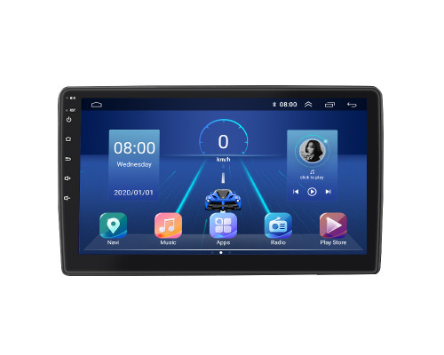 Штатная магнитола Lesko для Volkswagen Touareg I ver 2 2002-2010 экран 9" 4/32Gb 4G Wi-Fi GPS Top