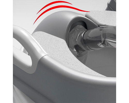 Детское сиденье на унитаз со ступенькой и ручками Bestbaby BC-108 Gray