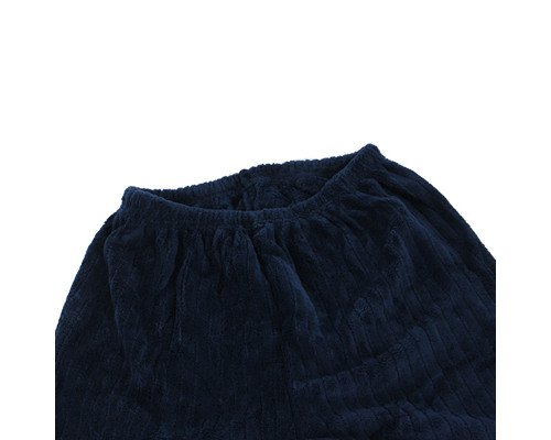 Комплект мужской пижамы CK-208 Dark Blue рубашка с длинным рукавом и штанами теплая L