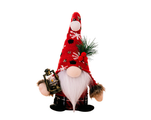 Новогодняя игрушка Рождественский Гном A6-10 24*7 Red