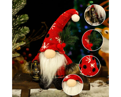 Новогодняя игрушка Рождественский Гном A6-10 24*7 Red