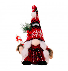Новогодняя игрушка Рождественский Гном A6-9 24*7 Red