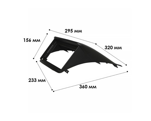 Переходная рамка Mitsubishi L200 2006-2015 Pajero Sport 2008-2015 (MI 050N) 2166 9" Black