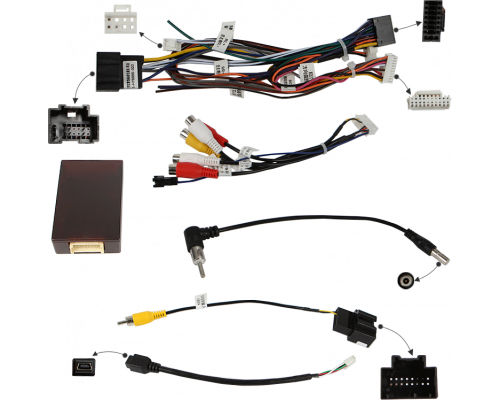 Штатный комплект переходная рамка с проводкой Cadillac Escalade 2006-2013 (1234-329) 9" + canbus