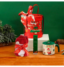 Рождественский подарочный набор 23 чашка крем для рук носки новогодние подарок на новый год