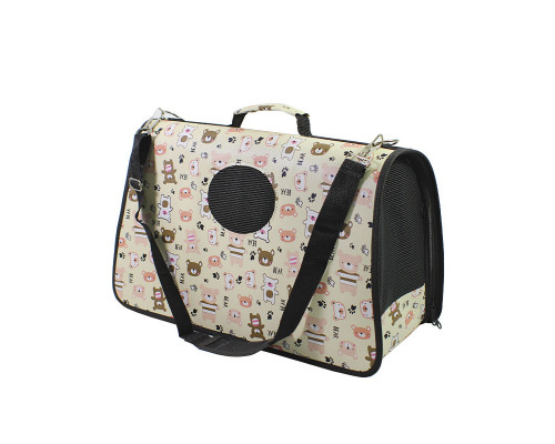 Сумка-переноска для кошек Taotaopets 243307 52*22*29 см Bear Beige