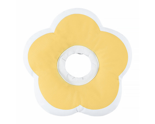 Мягкий воротник-подушка для кошек DT1018 послеоперационный защитный от вылизывания L Yellow