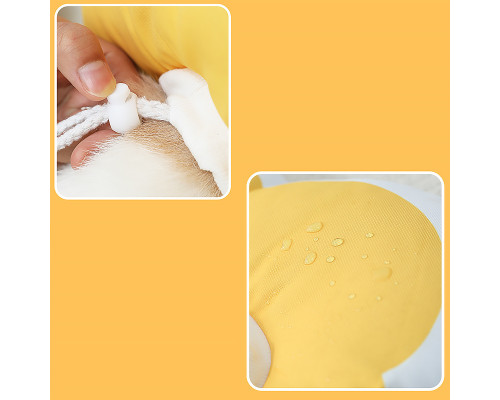 Мягкий воротник-подушка для кошек DT1018 послеоперационный защитный от вылизывания L Yellow