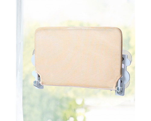 Оконная лежанка для кошек DT-890 на присосках Beige 30*60 см