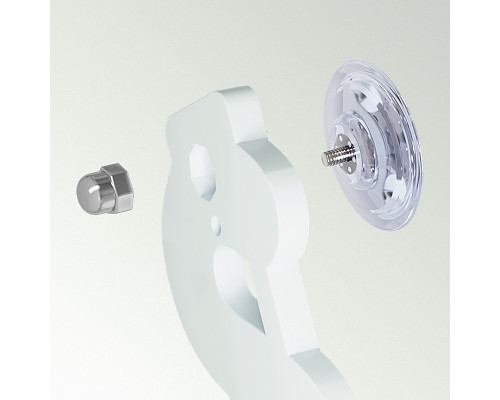 Оконная лежанка для кошек DT-890 на присосках Gray 30*60 см