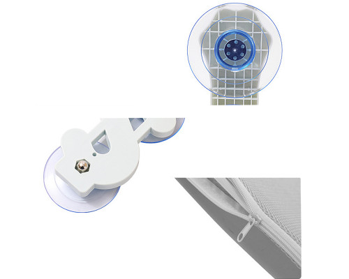 Оконная лежанка для кошек DT-890 на присосках Gray 30*60 см