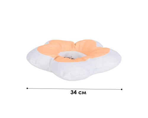 Мягкий воротник-подушка для кошек DT1018 послеоперационный защитный от вылизывания L Peach
