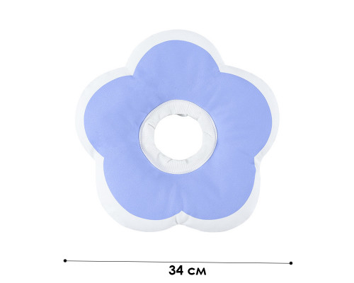 Мягкий воротник-подушка для кошек DT1018 послеоперационный защитный от вылизывания L Purple