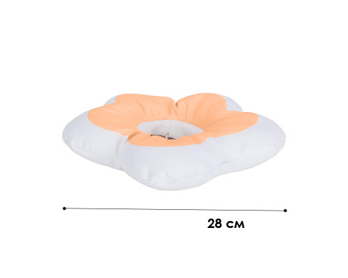 Мягкий воротник-подушка для кошек DT1018 послеоперационный защитный от вылизывания M Peach