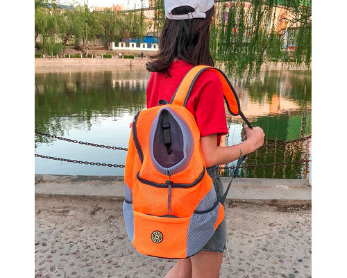 Рюкзак-переноска для кошек и собак Venxius D-07 Orange M