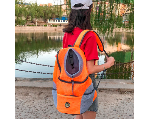 Рюкзак-переноска для кошек и собак Venxius D-07 Orange S