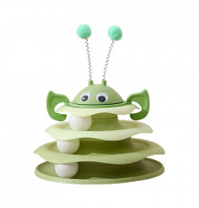 Игрушка Chaokupet 079906 Башня для котов интелектуальная 3-х уровневая   Зеленый