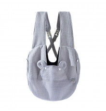 Нагрудная сумка-переноска для котов и собак 2307MSML1185 кенгуру Gray