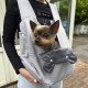 Нагрудная сумка-переноска для котов и собак 2307MSML1185 кенгуру Gray