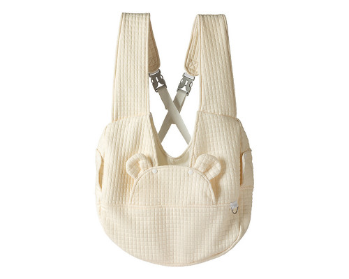 Нагрудная сумка-переноска для котов и собак 2307MSML1185 кенгуру White