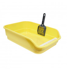 Туалет для кошек с лопаткой Taotaopets 222223 Yellow