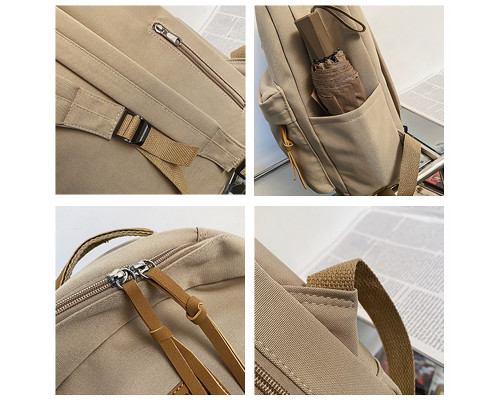 Рюкзак подростковый 81227 с карманом для ноутбука 20L Ivory