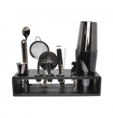 Подарочный набор для бара KM-TZS115 20 предметов барный инвентарь из нержавеющей стали Black