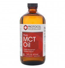 Олія MCT, Pure MCT Oil, Protocol for Life Balance, 473 мл