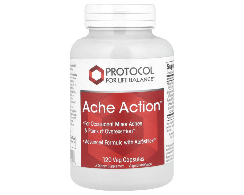 Полегшення болю, Ache Action, Protocol for Life Balance, 120 рослинних капсул
