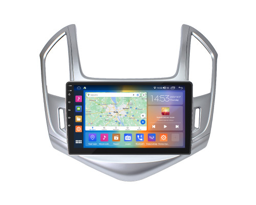 Штатная магнитола Lesko для Chevrolet Cruze I Рестайлинг 2012-2016 экран 9" 4/64Gb CarPlay 4G Wi-Fi GPS Prime