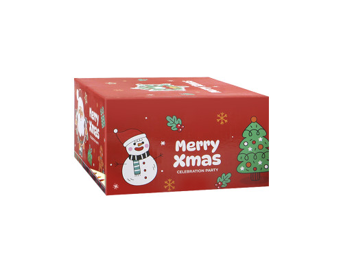 Рождественская чашка "Merry Christmass" Санта-Клаус JJX005 кружка с блюдцем с ложечкой новогодняя в подарочной упаковке Red