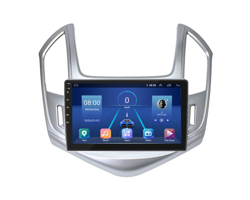Штатная магнитола Lesko для Chevrolet Cruze I Рестайлинг 2012-2016 экран 9" 2/32Gb 4G Wi-Fi GPS Top