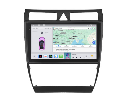 Штатная магнитола Lesko для Audi A6 II (C5) 1997-2001 экран 9" 4/64 QLED CarPlay 4G Wi-Fi GPS 360 Prime